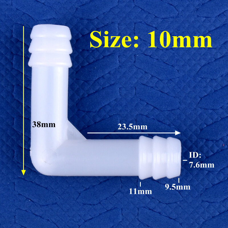 5~500pcs 8mm 10mm PE Elbow Connector Aquarium Tank Air Pump Hose Pagoda Joint Watering Irrigation Garden Water Pipe Connector
