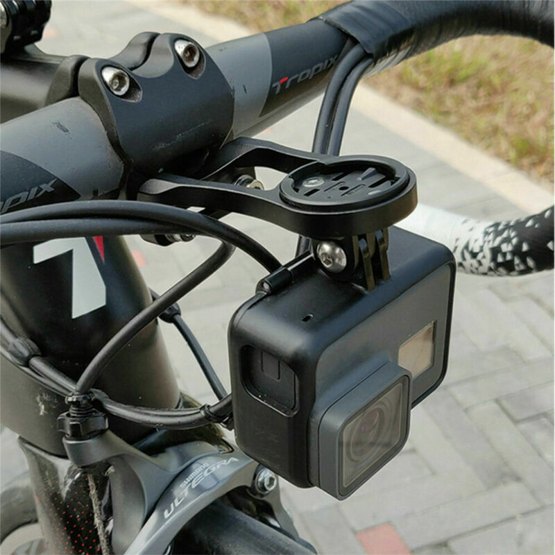 MTB Road Bicycle Computer Camera Mount Holder Out Front Bike Stem Extension Support Holder for Garmin Bryton Cateye GoPro Light