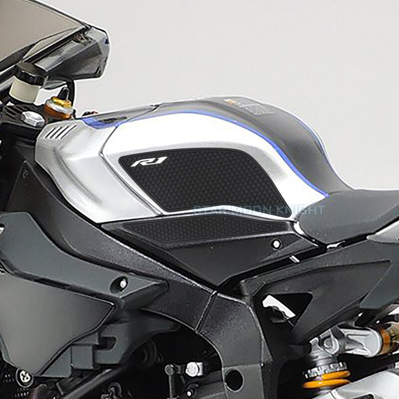 Almohadillas laterales para tanque de combustible de motocicleta, pegatinas protectoras para la rodilla, almohadilla de tracción para Yamaha YZF R1 R1M YZFR1 YZF-R1 2015 - 2021