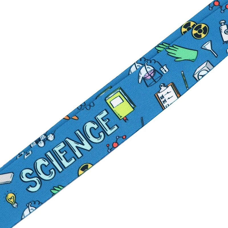 Flyingbee Scientific Theme Lanyard Badge ID Lanyards Phone Rope Key Lanyard Neck Straps Accessories For Students Teachers X2124