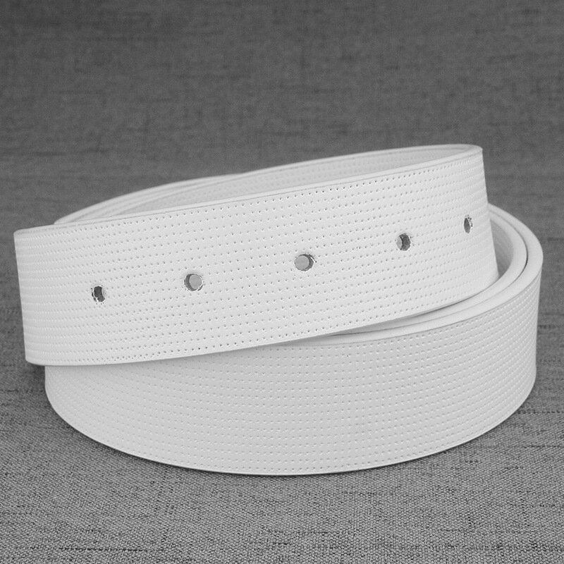 Men's Belts No Buckle Belt Brand Belt Men High Quality Male Genuine Strap Jeans Belt Free Shipping 3.3cm Belts
