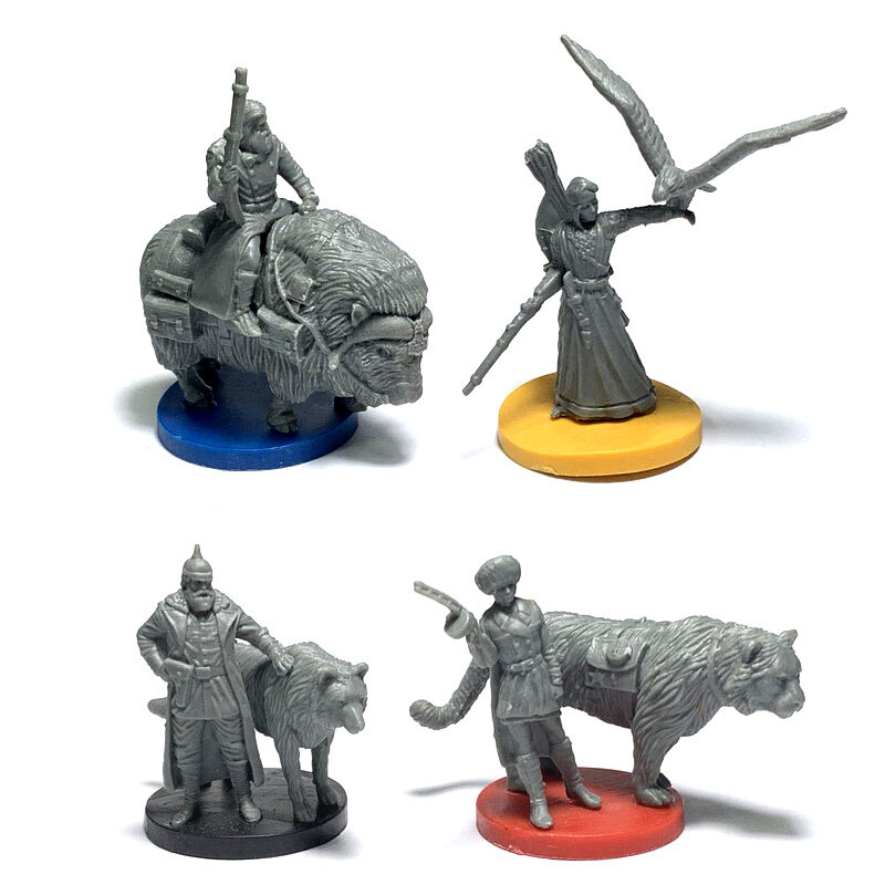 BIXE 4PCS/Set Dungeons & Dragon Marvelous Miniatures With Sword D & D Wars Board Game Figures Role Playing Soldiers Model