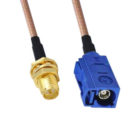 RP-SMA femelle à Fakra C connecteur femelle câble d'extension RG316