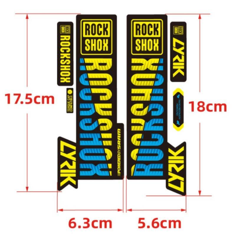 Front fork sticker mountain bike bicycle front shock absorber color change waterproof sticker