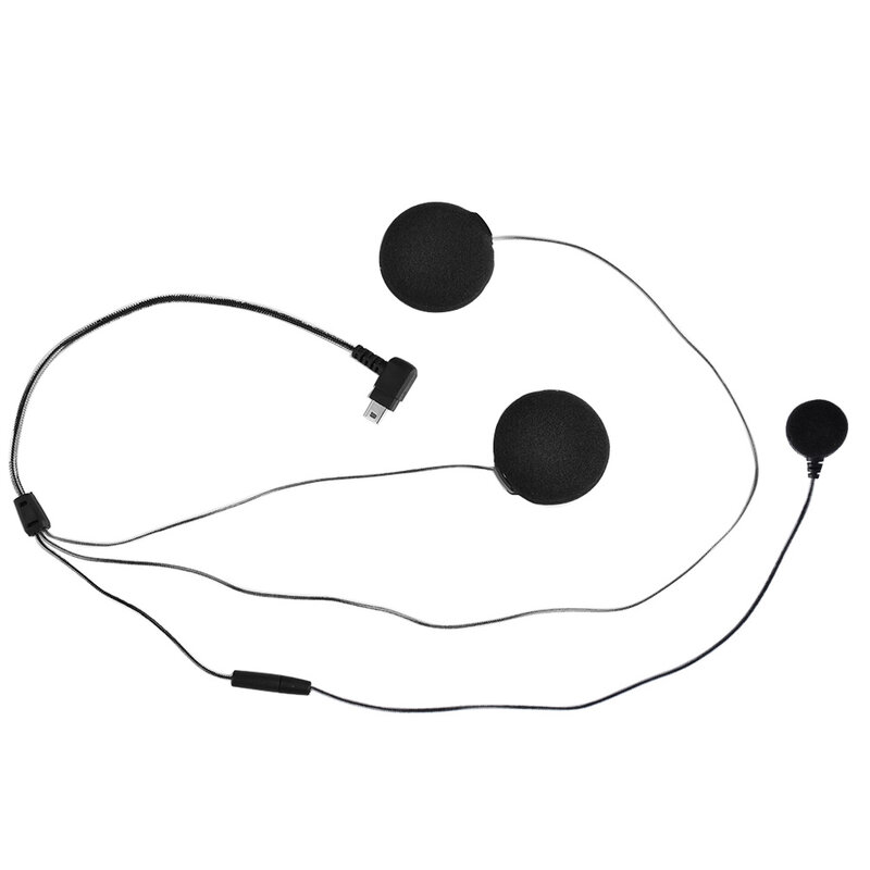 Fodsport Headset Earphone Earpiece dengan Klip Mikrofon untuk M1-S Pro Helm Motor Bluetooth Headset Interkom