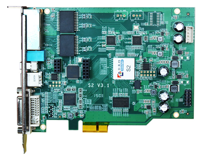 Linsn ts802d 802d novastar msd300 컬러라이트 s2 LED 스크린 패널 모듈용 led 송신기 상자, 4 피스 포함, LED 스크린 패널 모듈