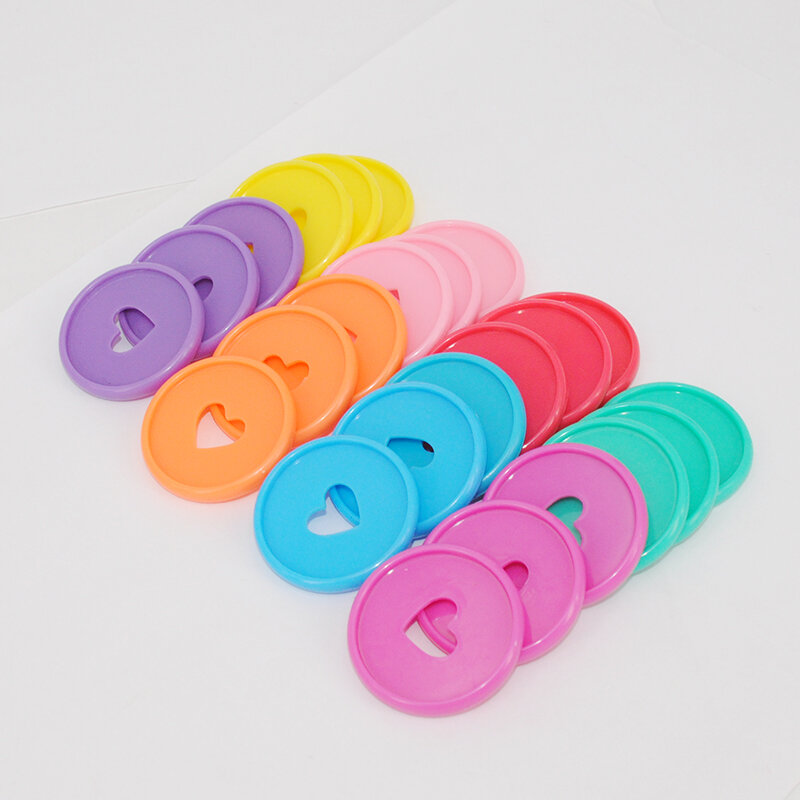 8pcs 35mm Colorful Mushroom Hole Notebook Binding Discs Planner Discs Binding Buckle Plastic Rings Binder DIY Notebook Supplies