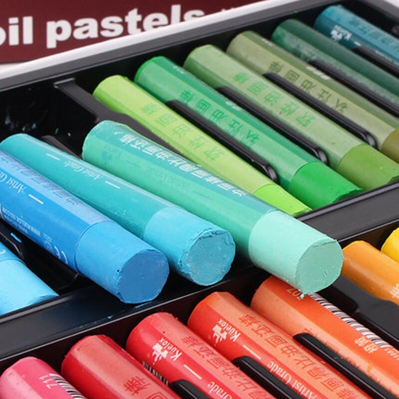 Kuelox-pintura al óleo suave de colores Pastel/crayón Macaron/Morandi/grado de artista, grafiti Soluble en agua/aceitoso, 12/24/36 colores
