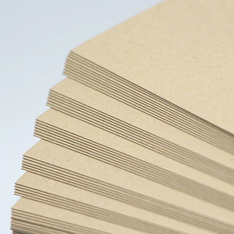 100 Vellen 150gsm Bruin Kraftpapier Diy Handgemaakte Kartonnen Papier A4