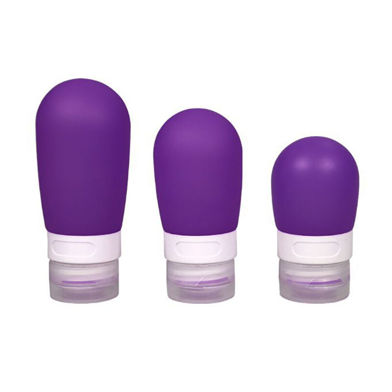 2020 baru 38/60/80ml Permen Warna Silikon Botol Kosmetik Shampoo Lotion Kontainer Perjalanan Aksesoris