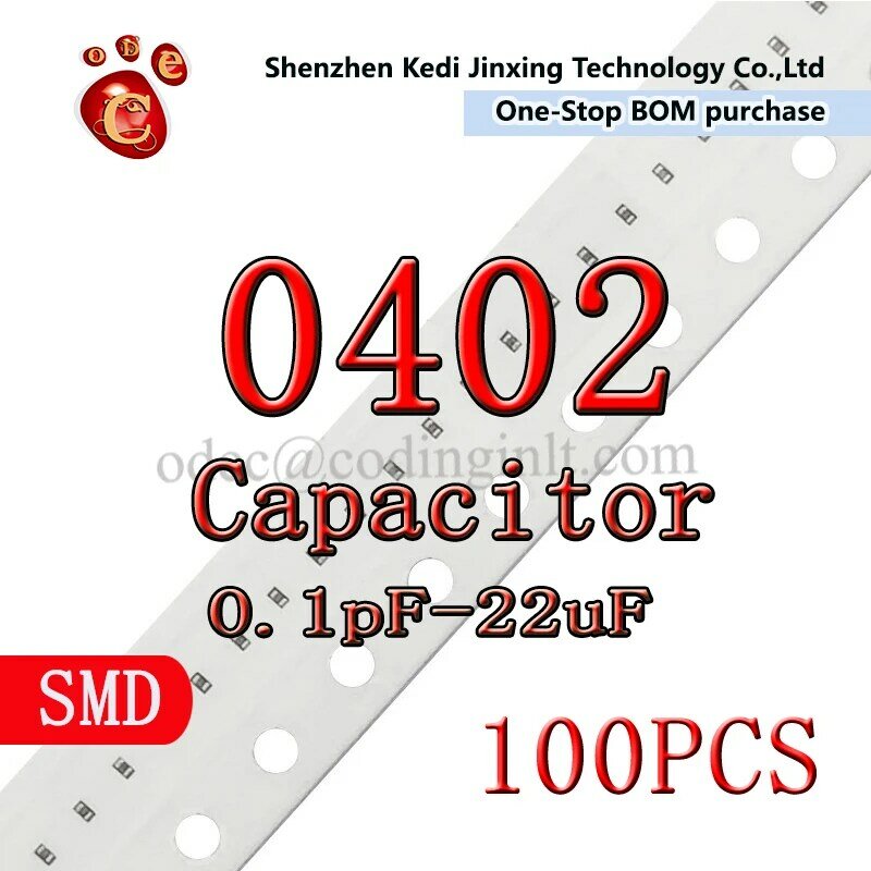 Capacitor 100 0402 v, 220nf, 330nf, 470nf, 1uf, 6.3 uf, 2.2uf, 10uf, 4.7 métrico, 1005 peças