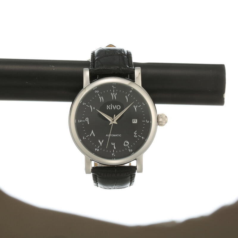 Часы мужские автоматические KIVO с арабскими цифрами Циферблат хорошее покрытие не выцветает цвет корпуса водонепроницаемый