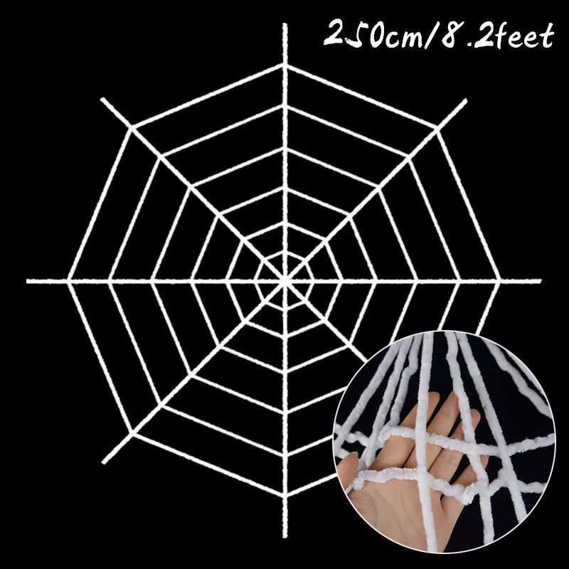 1.5/2.5m Balck White Spider Web Halloween Decoration Terror Party  Bar Haunted House Home Decor Cobweb Holiday Party Supplies