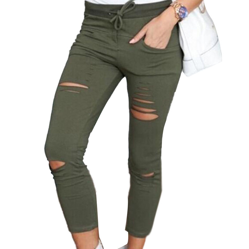Mallas elásticas de cintura alta para mujer, leggings de Fitness, color liso, hasta el tobillo, nuevo estilo, 2019