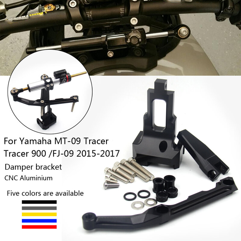 Motorcycle Stabilizer Steering Damper  Mounting Bracket Kit For Yamaha MT-09 Tracer Tracer 900 FJ-09 2015 2016 2017