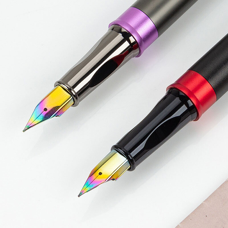 Qualidade de luxo moda metal caneta fonte escritório financeiro estudante escola artigos de papelaria suprimentos canetas tinta