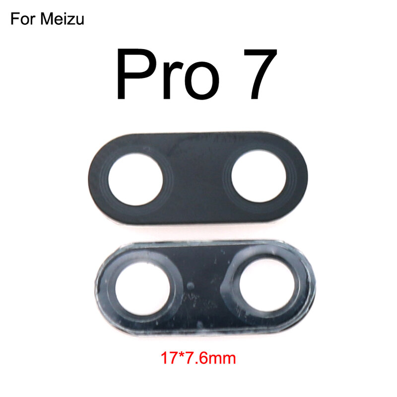 Yuxi tampa da lente de câmera traseira, cobertura da lente traseira com cola para meizu mx3 mx4 mx5 mx6 pro 5 6 7 plus u10 u20 m15 15 lite para reparo