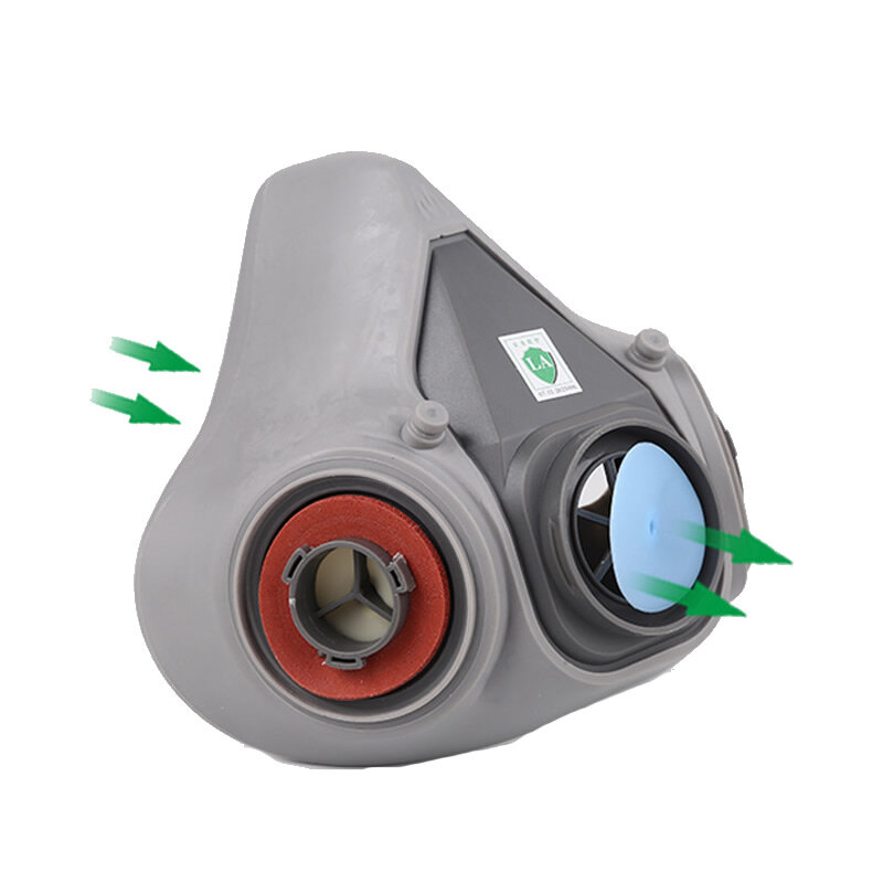 7In1 6200 Gas Respirator Half Gezicht Stofmasker Voor Schilderen Spuiten Organische Damp Chemische Filter Werk Veiligheid