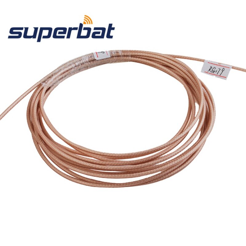 Superbat RF Coaxial Cable Adapter Connector M17/94-RG179 / 50 Feet Coaxial Cable