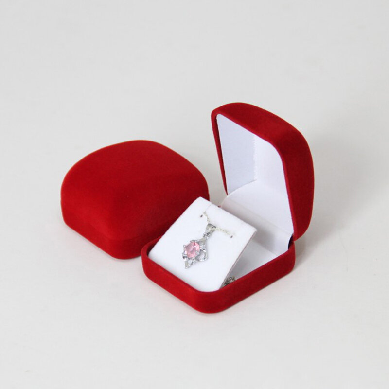 Stud Ohrringe Verpackung Box Geschenk Weihnachten Hoch Qualität Samt Kleine Anhänger Halskette Organizer Lagerung Drop Ohrringe Display Boxen