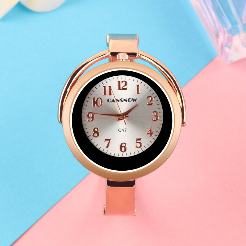 Nowa bransoletka zegarki damskie cienkie ze stali nierdzewnej wzrosła złoty pasek zegarki dla pań Casual kobieta zegar montre femme