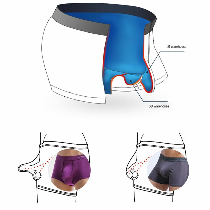 سراويل داخلية للرجال ملابس داخلية للشباب سروال داخلي رجالي مريح بنسيج شبكي يسمح بالتهوية سروال داخلي رجالي متوسط الخصر 4XL 5XL