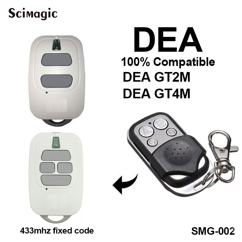 433.92 Mhz Garagedeur Afstandsbediening Voor Dea Mio TD2/Mio TD4/Punto-2 Deur Remote Commando remote Copy Zender Sleutelhanger