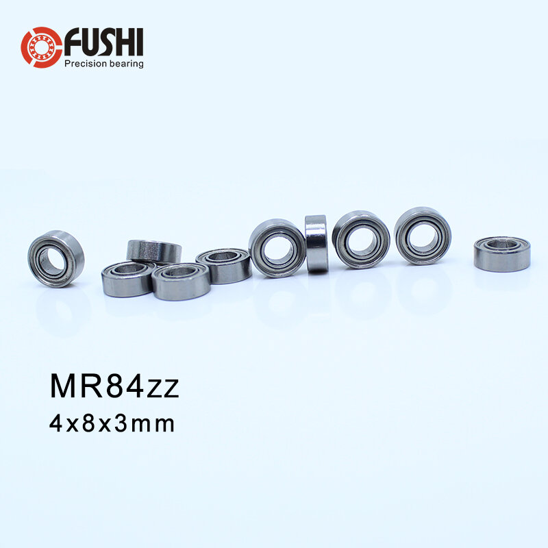 MR84ZZ-rodamiento de ABEC-1, 10 piezas, 4x8x3mm, MR84-ZZ en miniatura, MR84 ZZ, WML4008ZZ, L-840ZZ