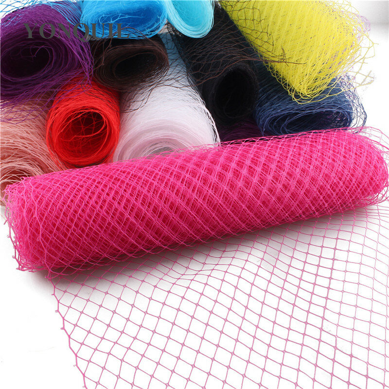 25/45 CM Width Russian Veiling Hat Birdcage Veils Netting Mesh Fabric For Wedding Millinery Trim Netting DIY Hair Accessories