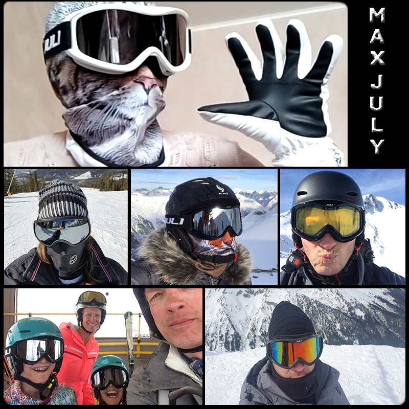 Ski Bril, Winter Sneeuw Sport Met Anti-Fog Dubbele Lens Ski Masker Bril Skiën Mannen Vrouwen Sneeuw Bril