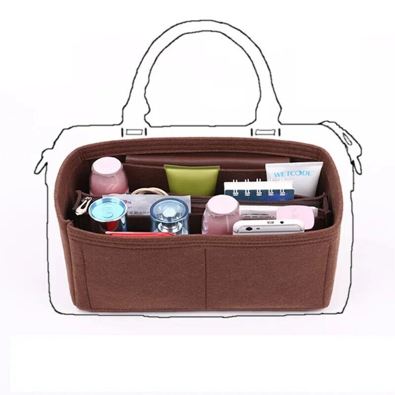 Für SCHNELLE Nano 20 Fühlte Tuch Legen Bag Organizer Make-Up Handtasche Reise Lagerung Organizer Innere Geldbörse Cosmetic Toiletry taschen