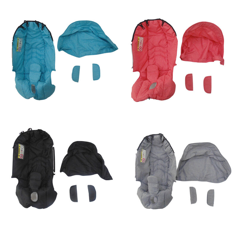 Doona/FooFoo – accessoires pour poussette de voiture, housse de protection contre la pluie, pare-soleil, coussin blanc, Kit de lavage avec moustiquaire