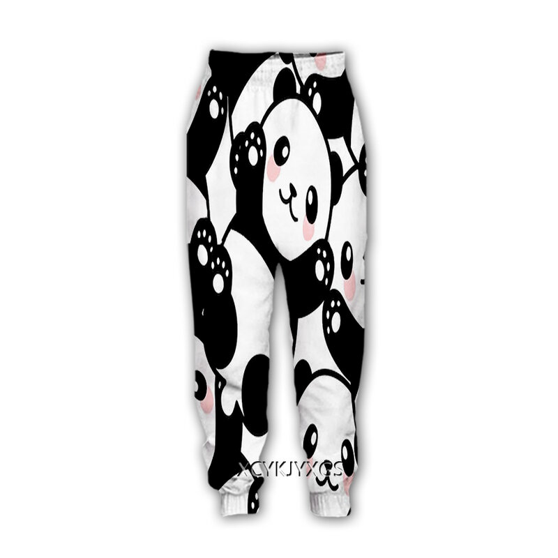 Xinchenyuan Animal Panda 3D Print spodnie dresowe spodnie proste spodnie dresowe spodnie do joggingu spodnie K25