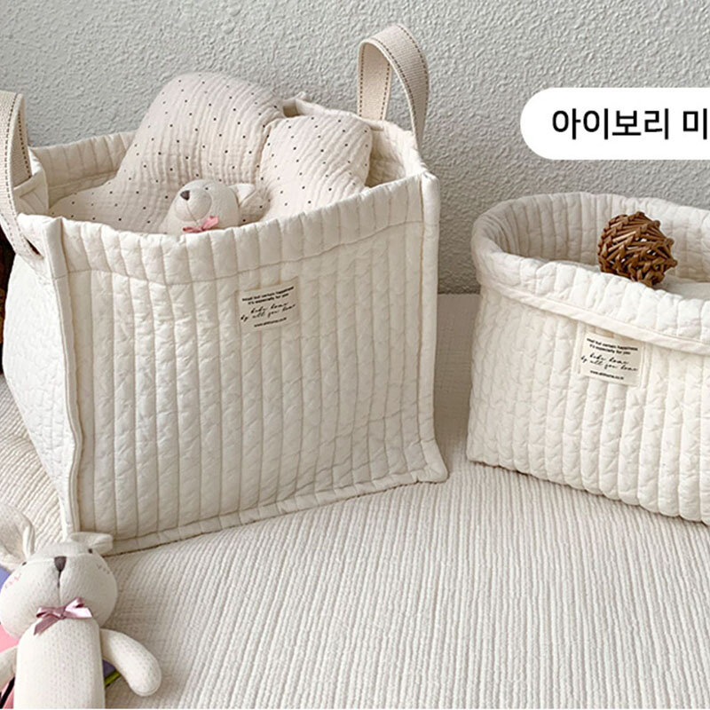 Wielofunkcyjne torby do przechowywania zabawka dla niemowlaka dla malucha o dużej pojemności bawełniana torebka torby na pieluchy nocna dla dziecka