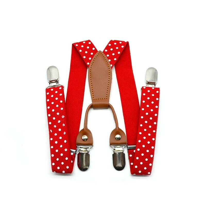 Moda Polka Dot szelki dla dzieci dzieci chłopcy dziewczęta regulowane elastyczne spodnie pasek ochronny pas Wedding Birthday Party