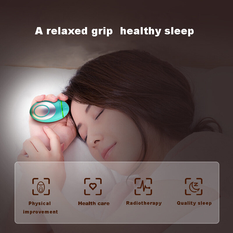 Pomoc w leczeniu zaburzeń snu urządzenie do masażu mikroprądowa hipnoza impulsowa Relax relief Mental Anti lęk bezsenność dziecko dorosły śpiwór