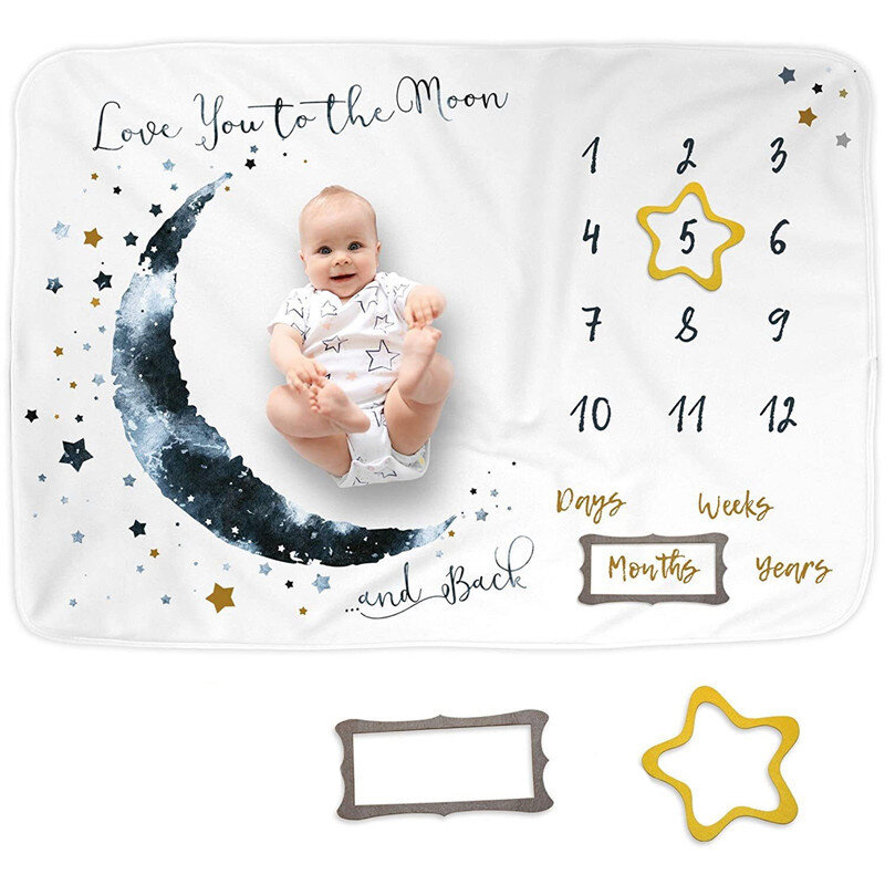 Baby milestone Cotton Hydrophilic Cloths Baby Blankets For Newborns Baby Swaddle Wrap Babies Accessories Cocoon Swaddling