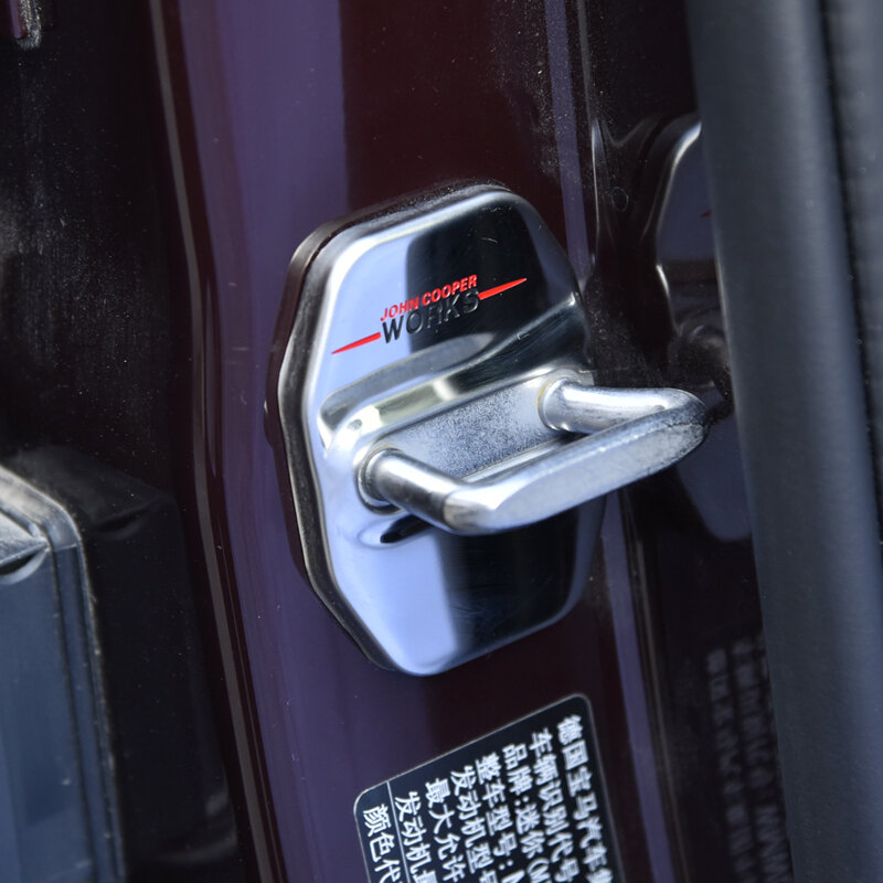 سيارة قفل الباب من الفولاذ المقاوم للصدأ غطاء ل ميني كوبر F54 F55 F56 F57 F60 R60 R61 الديكور الصدأ غطاء للحماية تعديل