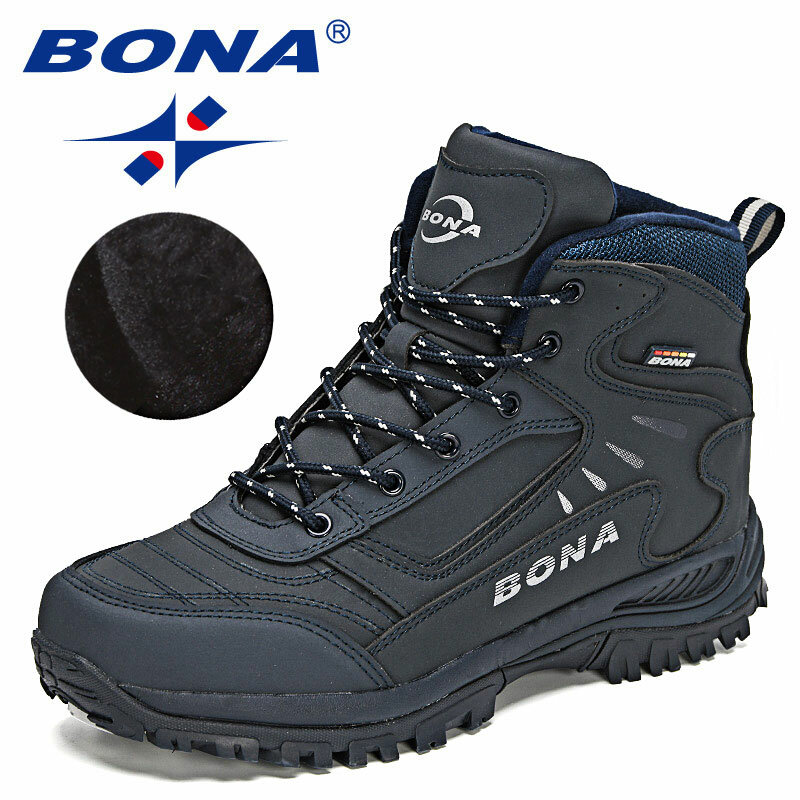 بونا 2022 جديد المصممين العلامة التجارية الشتاء أفخم أحذية الرجال الدافئة الثلوج حذاء من الجلد رجل عالية الجودة عمل أحذية رياضية من الجلد mansquino