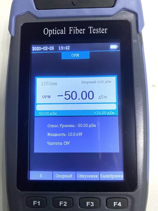 Menu in lingua russa riflettente OTDR 1310nm e 1550nm a fibra ottica FC SC