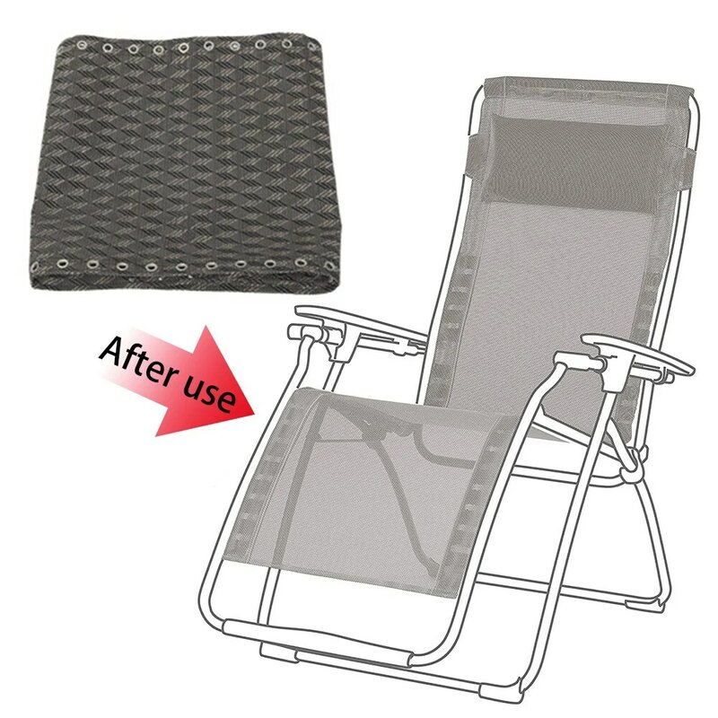 Tecido respirável reclinável para cadeira, capa de tecido durável, substituição de jardim e praia