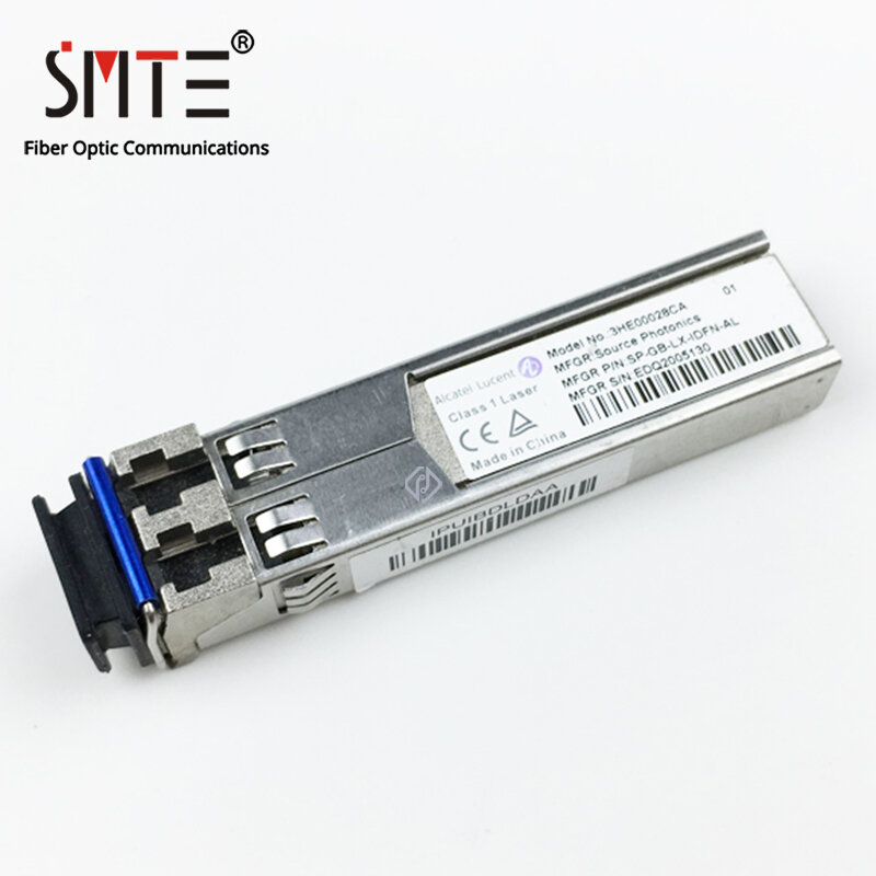 Alcatel-ricetrasmettitore ottico monomodale del modulo di LC della fibra di SFP di 20KM SFP-GIGE-LX-LC ROHS 6/6 DDM 1.25G-20KM