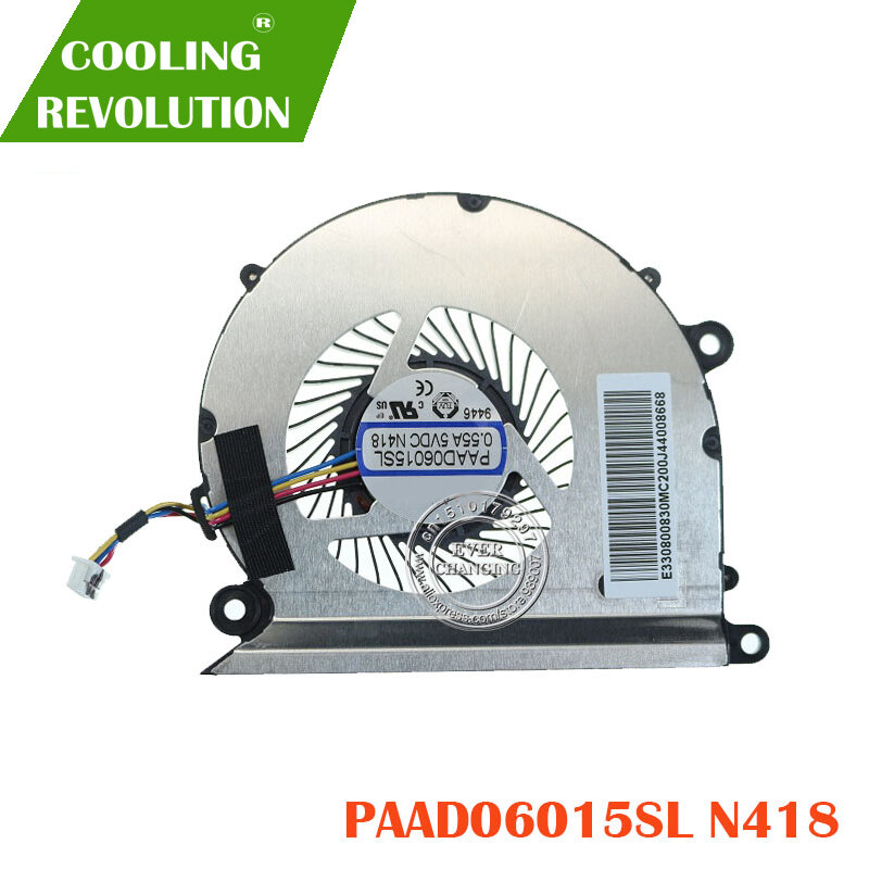Ventilador de refrigeración ORIGINAL, nuevo, PAAD06015SL, 0.55A, 5VDC, N418, 4PIN, E33080830MC