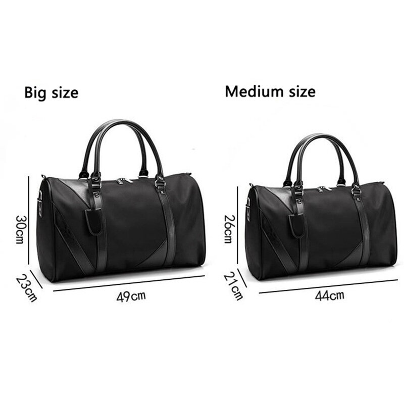 Doze menor preço duplo bolsa de mão feminina masculina cor sólida bolsa de viagem armazenamento fitness bagagem duffle bolsa de natal presentes