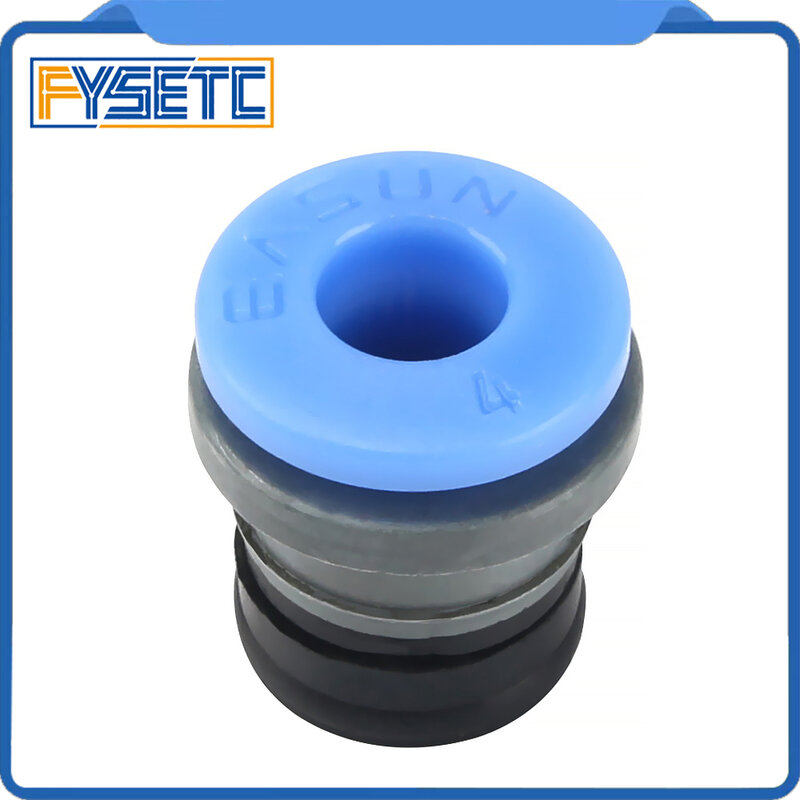 FYSETC-Pièces d'imprimante 3D Bowden ECAS04, extracteur, pinces de serrage intégrées pour extrudeuse, tube encastrable, tube PTFE bleu