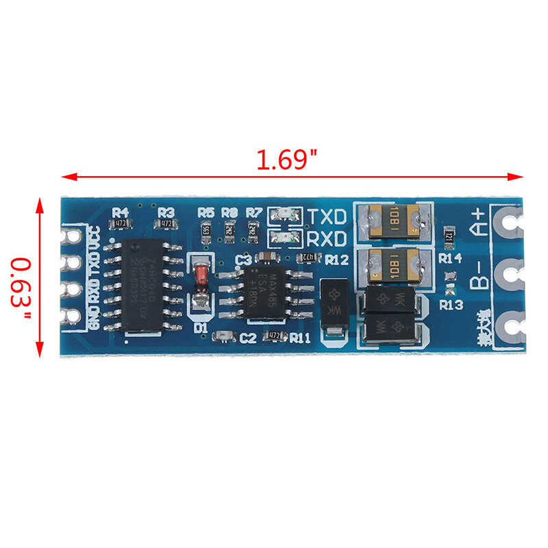 Модуль адаптера преобразователя порта TTL в RS485 UART