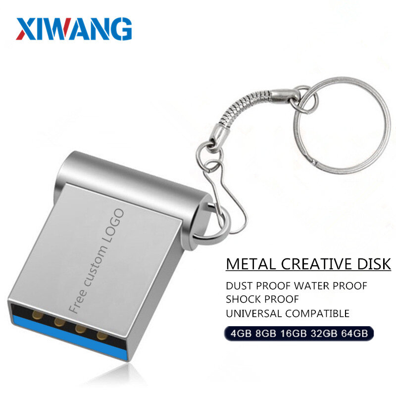 Mini USB 3.0 32GB 64GB capacidad Real usb flash drive 128GB pendrive 16GB 8GB pen unidad de disco u memoria flash stick envío gratis