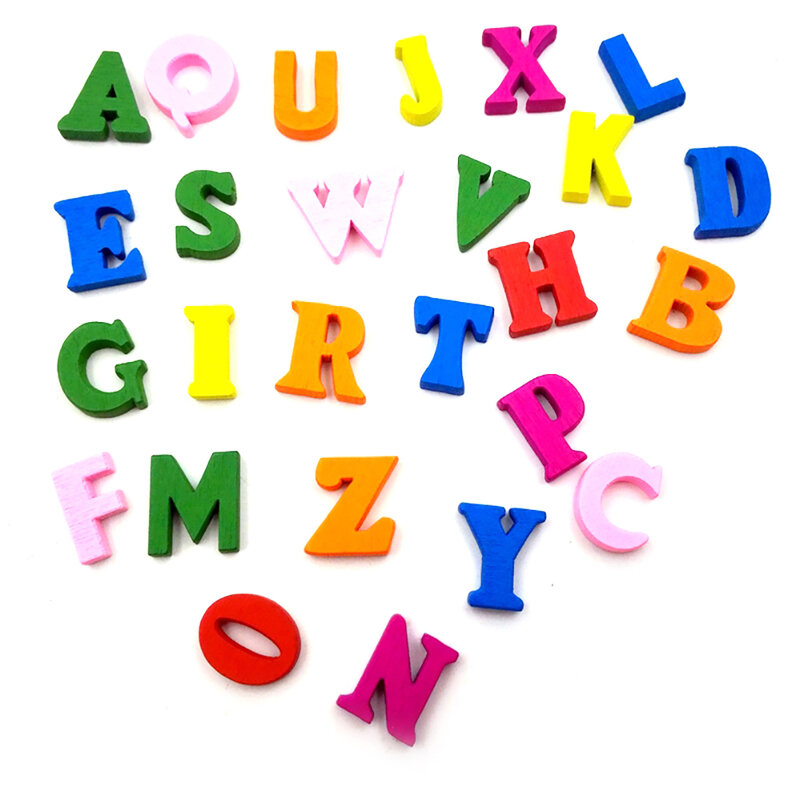 Rompecabezas de madera para bebé, juguete educativo de inteligencia, alfabeto/Número, 100 piezas por juego