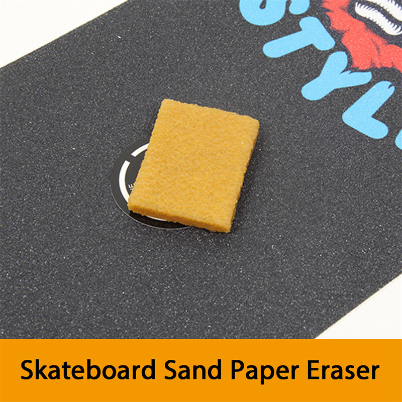 【1pcs】 【4pcs】【10pcs】 Skateboard Eraser Cleaner GRIP GUM   Cleaning  Sand Paper For Double Rocker Long Skate Board Skating Gear