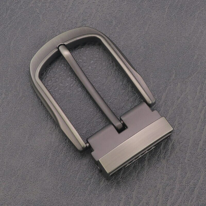 Boucle ardillon grise de haute qualité, marque de luxe, adaptée à la largeur de 3.3cm de la ceinture, ceintures en alliage métallique pour jeunes hommes, boucle de loisirs